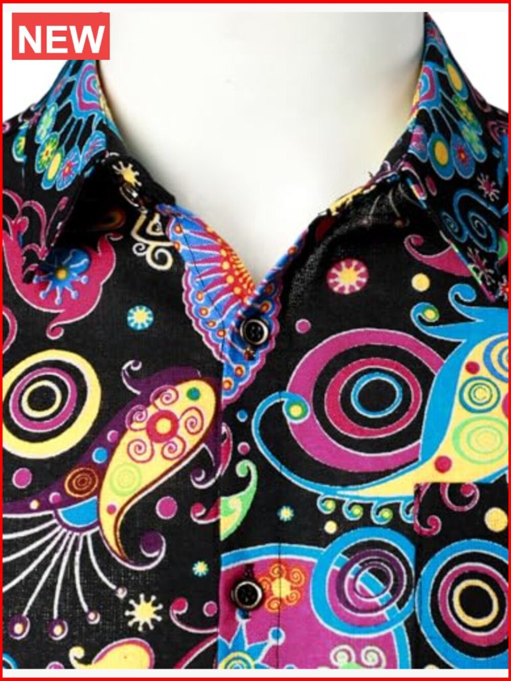 Vintage Hawaiian Button Down Shirt, Short Sleeve Casual Beach Vacation - Picture 5 of 7